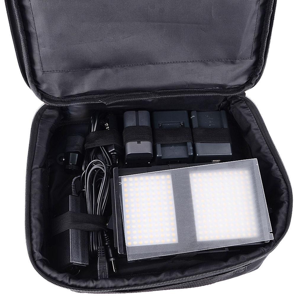 Bescor FP-312 On-Camera Bi-Color LED Light with Digital Display