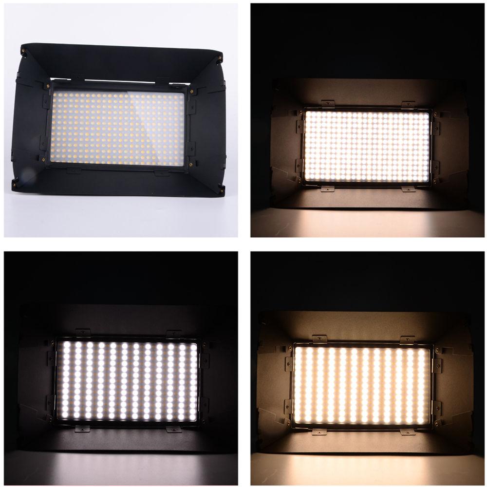 Bescor FP-312 On-Camera Bi-Color LED Light with Digital Display