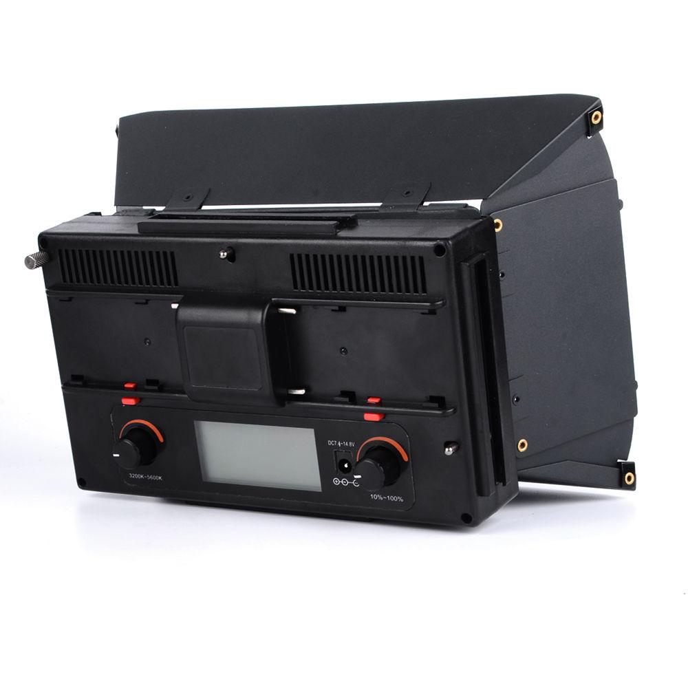 Bescor FP-312 On-Camera Bi-Color LED Light with Digital Display