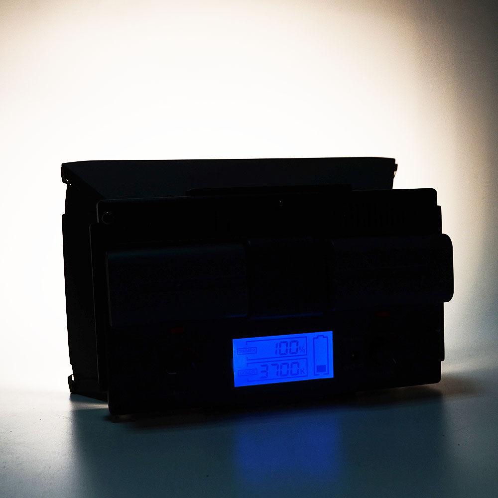 Bescor FP-312 On-Camera Bi-Color LED Light with Digital Display