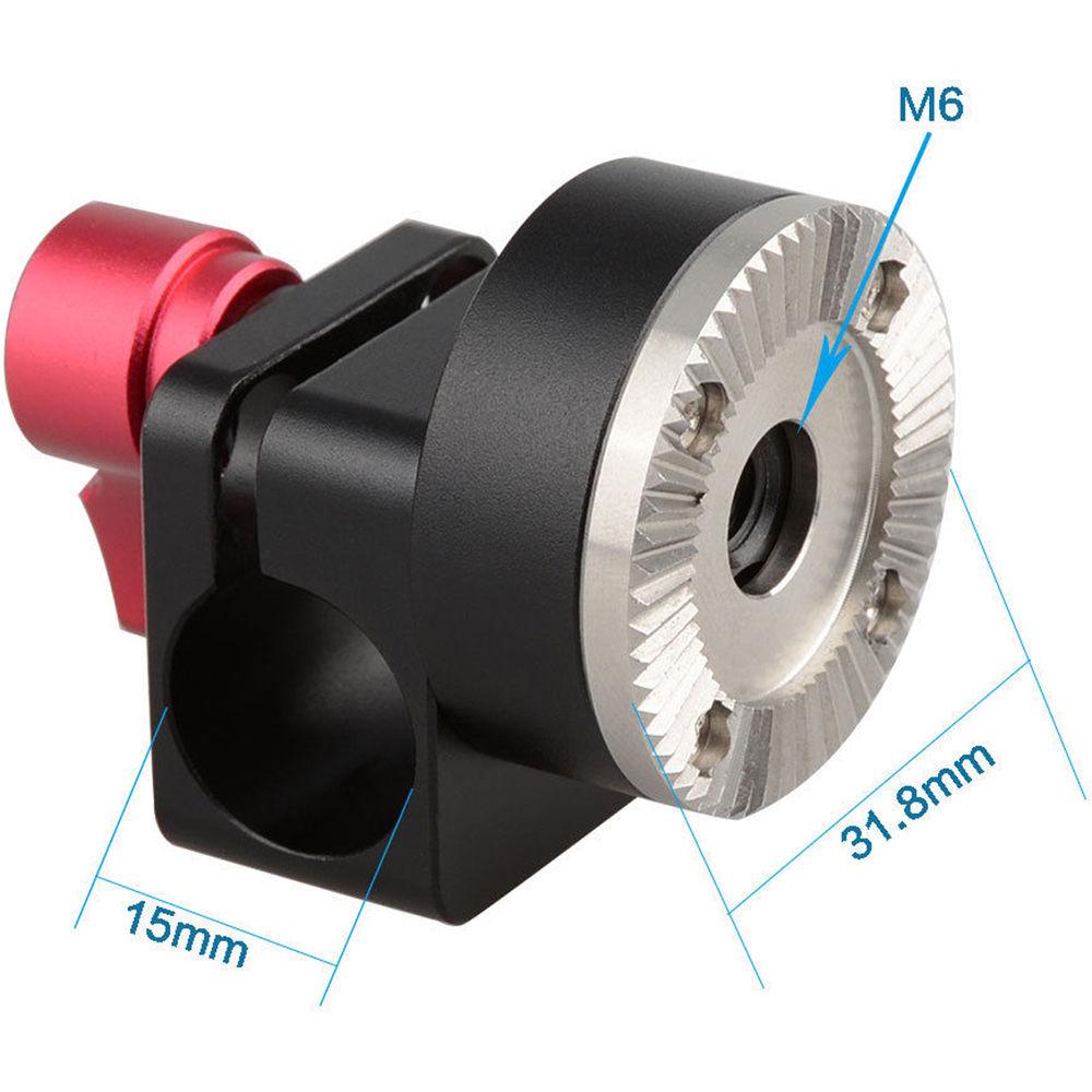 CAMVATE 15mm Rod Clamp with Arri Rosette Mount