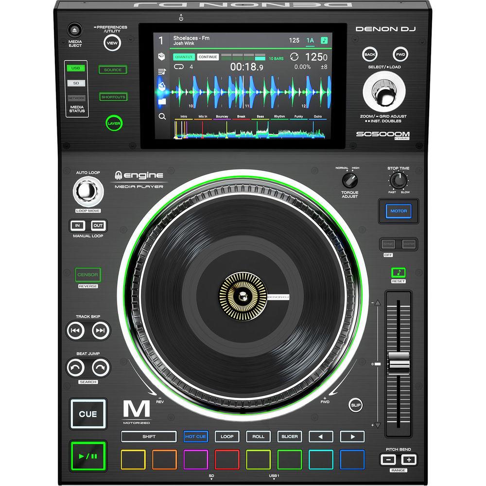 Denon DJ SC5000M Prime DJ Media Player with Motorized Platter & 7" Multi-Touch Display