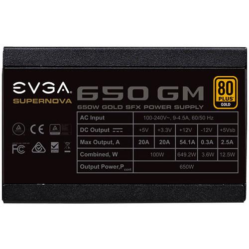 EVGA SuperNOVA 650 GM 650W 80 Plus Gold Modular SFX Power Supply