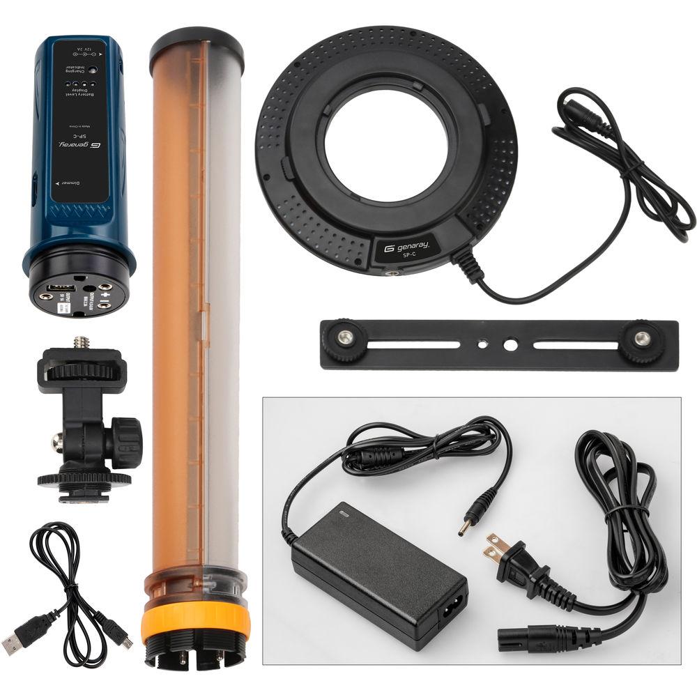 Genaray Cutlass Wand and Ring Light Kit