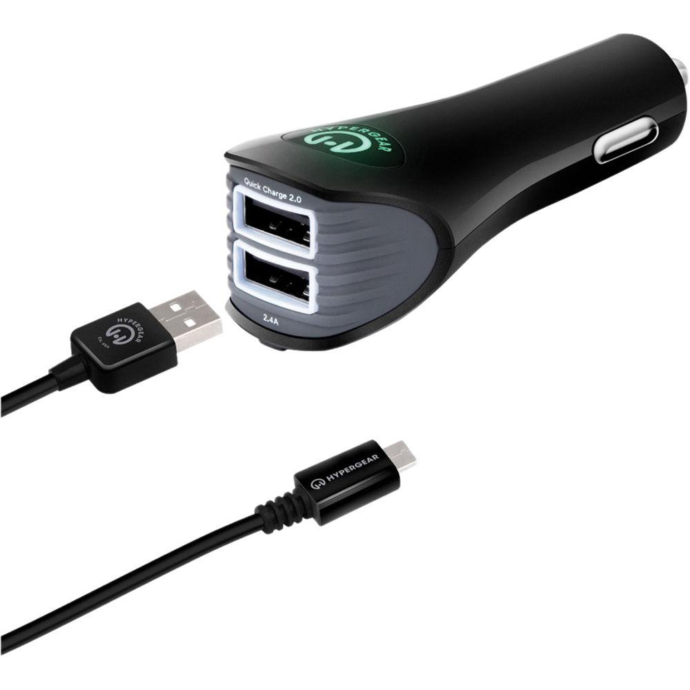 HyperGear Adaptive Dual USB Rapid Charger with Micro-USB Cable