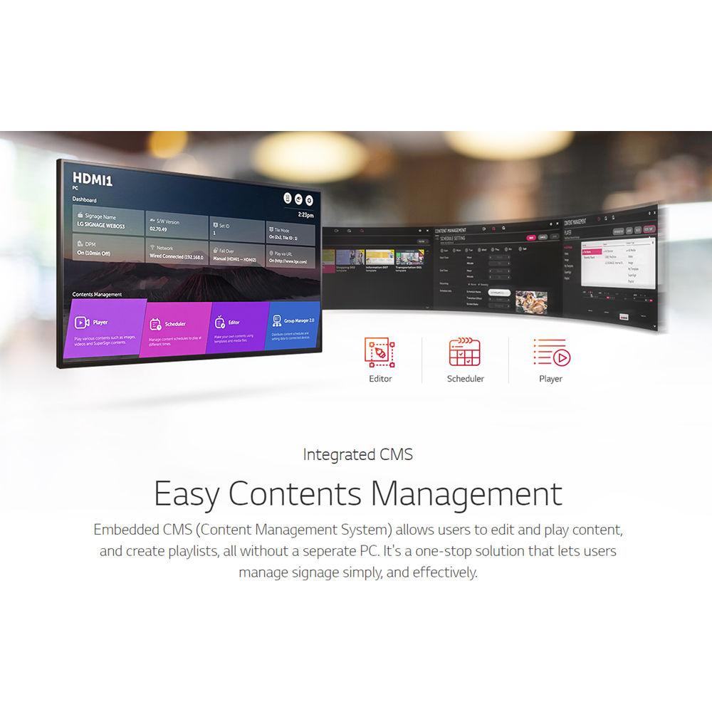 LG 43SM5KE 43" Full HD Commercial Display with Built-In Speakers