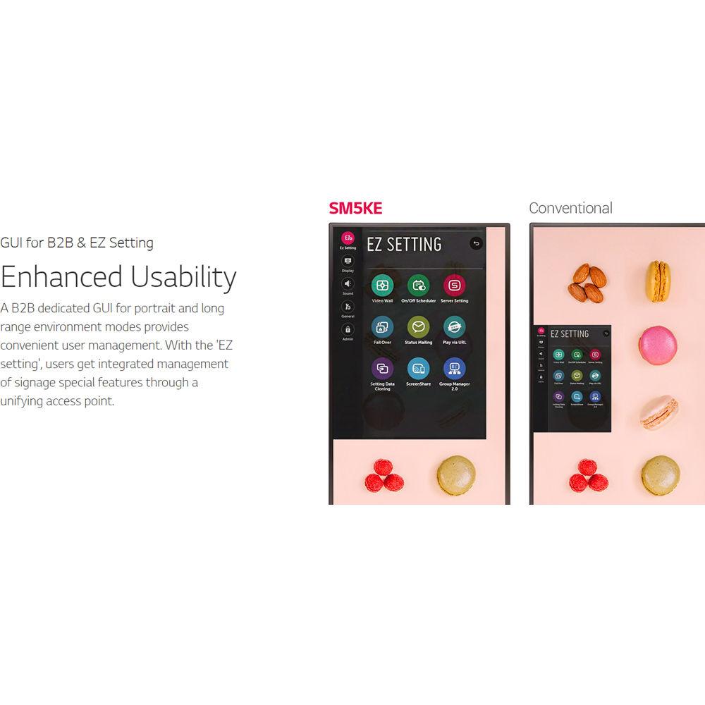 LG 43SM5KE 43" Full HD Commercial Display with Built-In Speakers