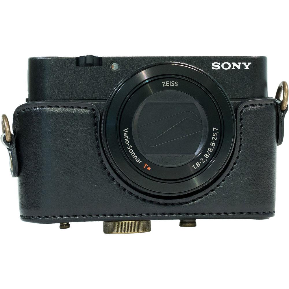 MegaGear Ever Ready PU Leather Camera Case and Strap for Sony Cyber-shot DSC-RX100 VI, V, IV