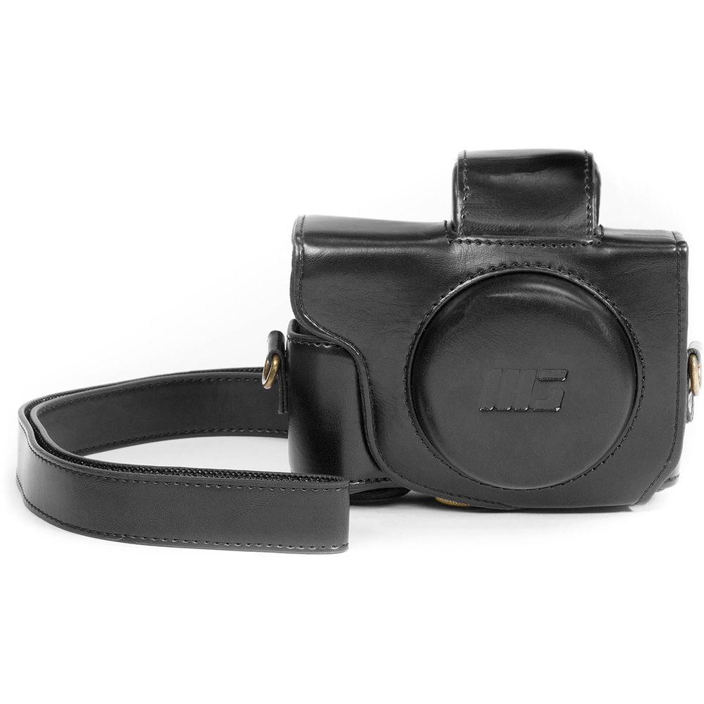 MegaGear Leather Camera Case with Strap for Canon PowerShot G5 X