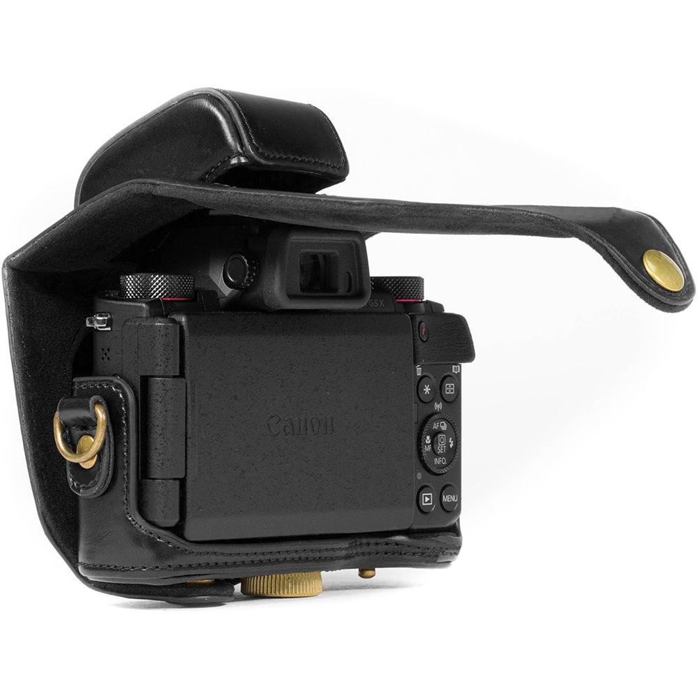 MegaGear Leather Camera Case with Strap for Canon PowerShot G5 X