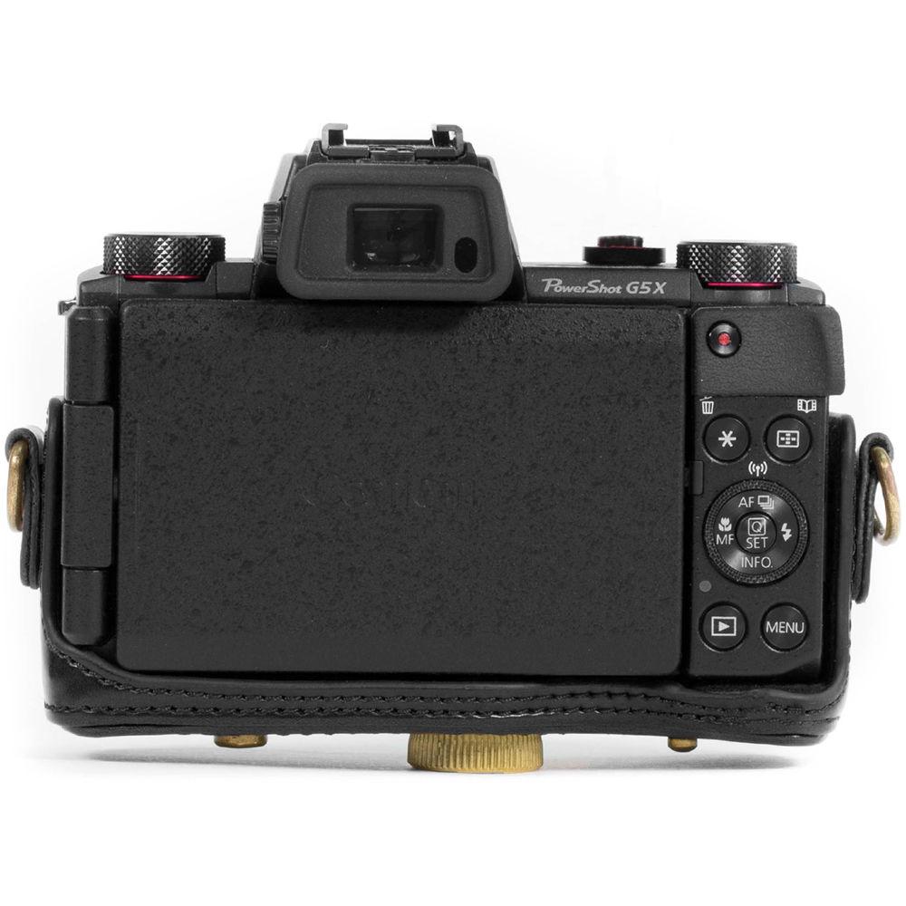 MegaGear Leather Camera Case with Strap for Canon PowerShot G5 X