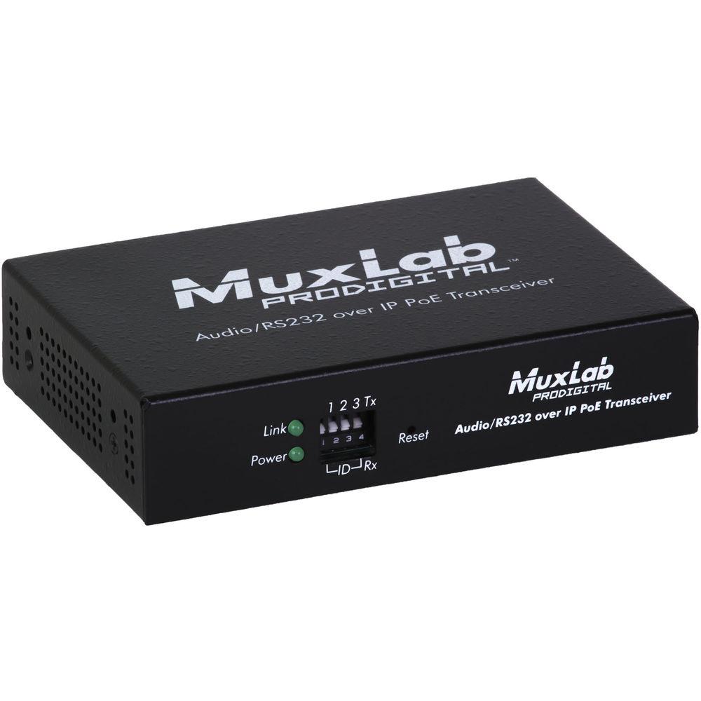 MuxLab Audio over IP Extender Kit with 2-Ch 50W Amp & Mic Input