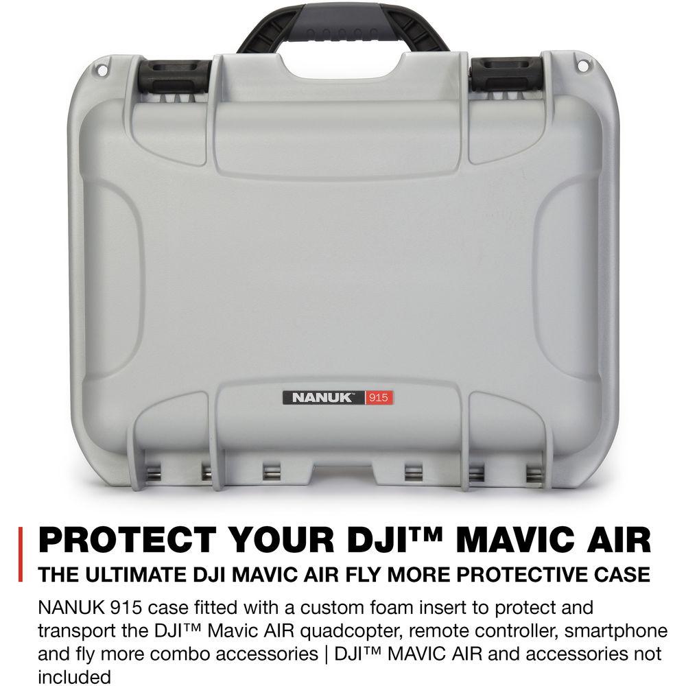 Nanuk 915 Waterproof Hard Case with Insert for DJI Mavic Air Fly More Combo