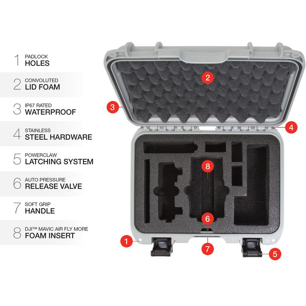 Nanuk 915 Waterproof Hard Case with Insert for DJI Mavic Air Fly More Combo