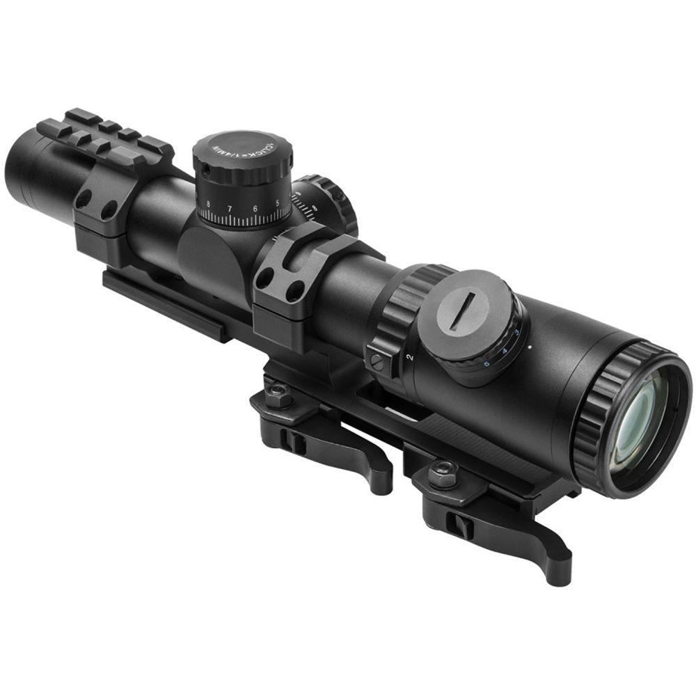 NcSTAR 1.1-4x24 Evolution Series Riflescope with SPR Mount Combo