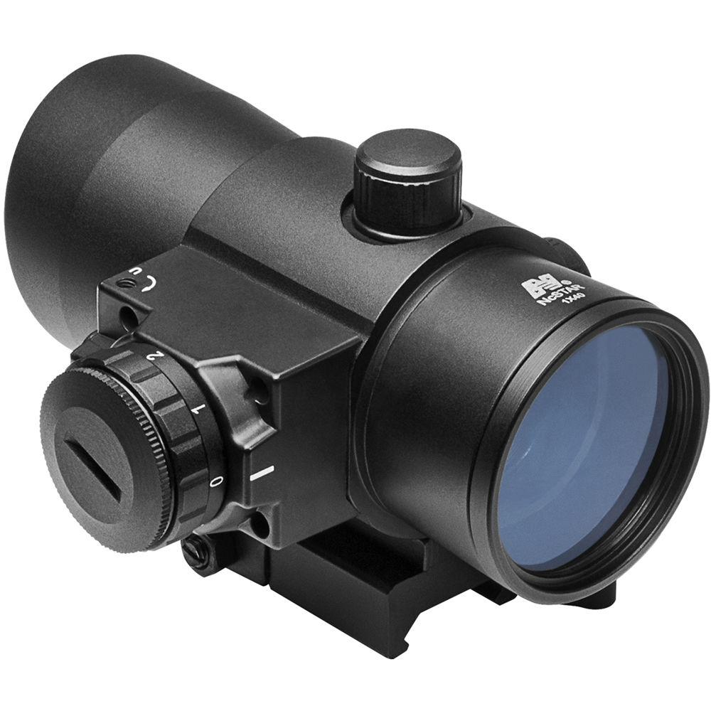 NcSTAR 1x40 Red Dot Sight with Red Laser & Quick Release Mount
