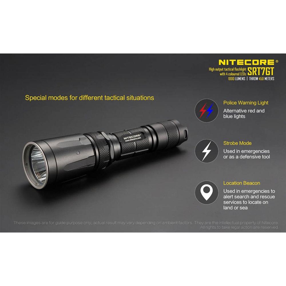 Nitecore SRT7GT SmartRing Multi-Color LED Tactical Flashlight