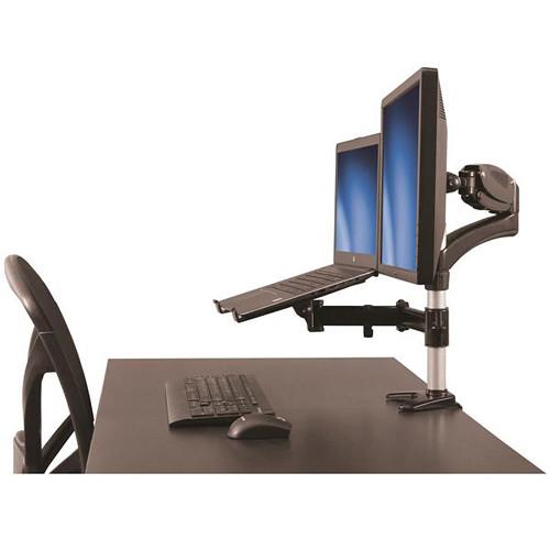 StarTech Single-Monitor Arm with Laptop Stand & One-Touch Height Adjustment