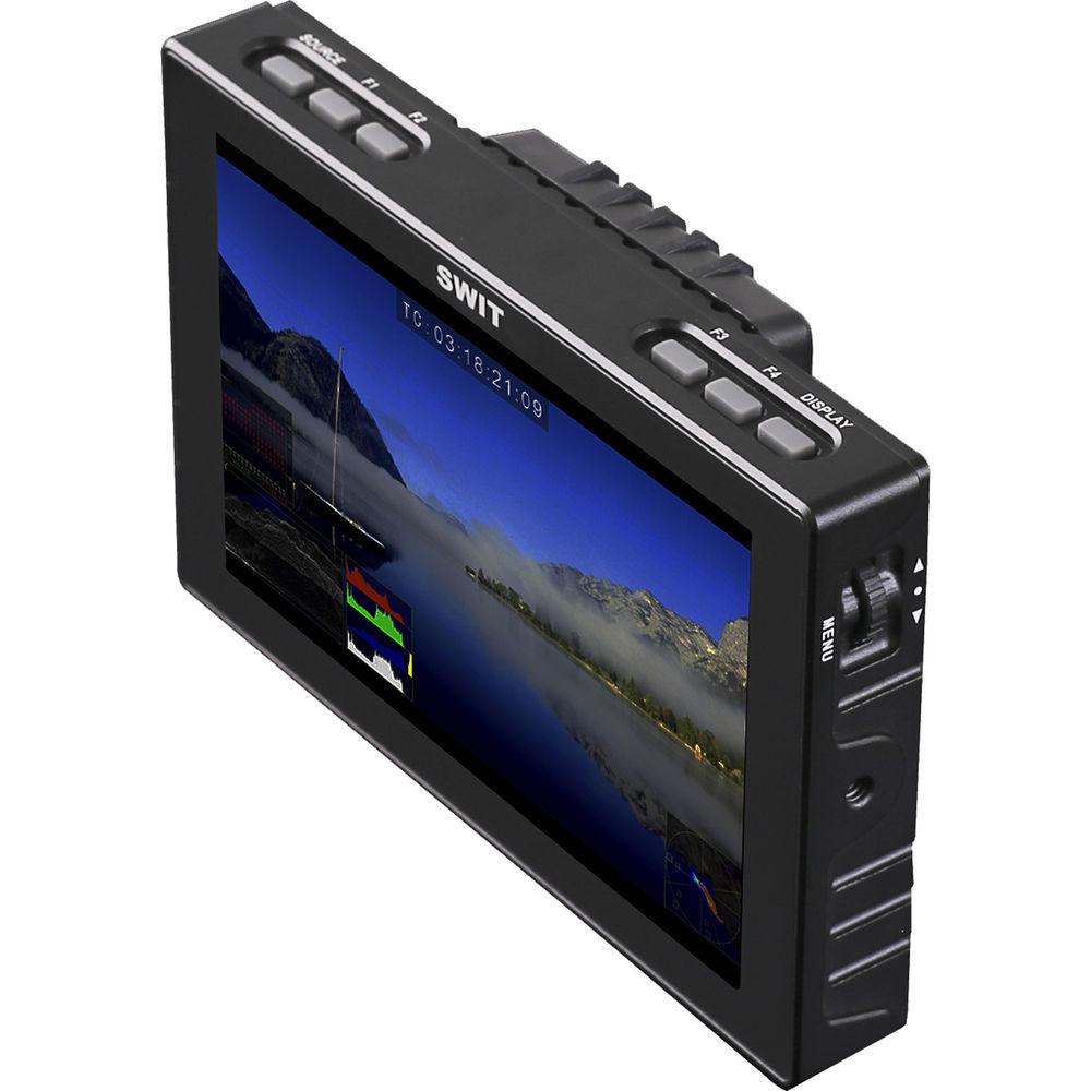 SWIT S-1073F 7" Full HD Waveform LCD Monitor with S-7006U SONY BP-U DV Battery Plate