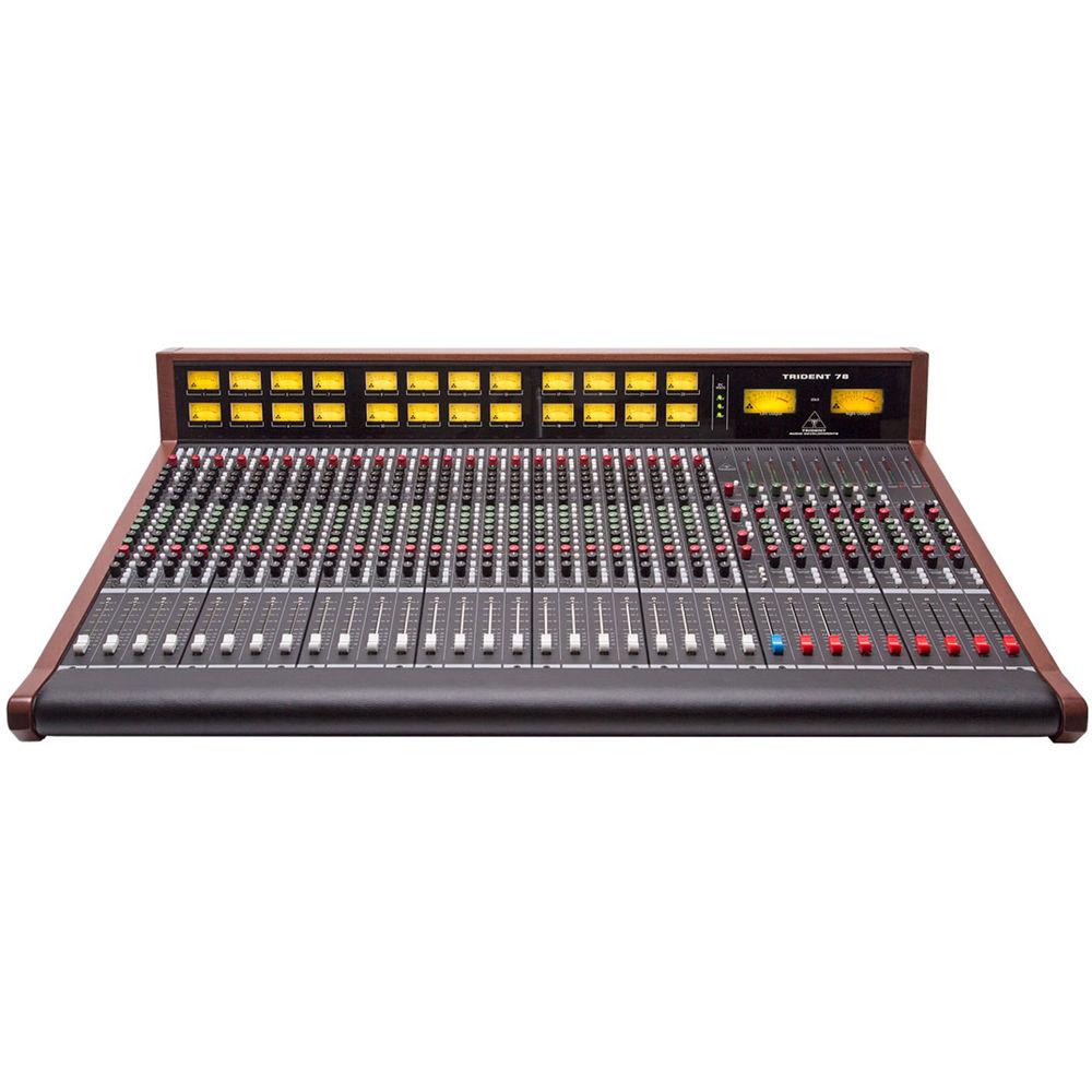 Trident Audio Series 78 Professional Analog Mixing Console with LED Meter Bridge