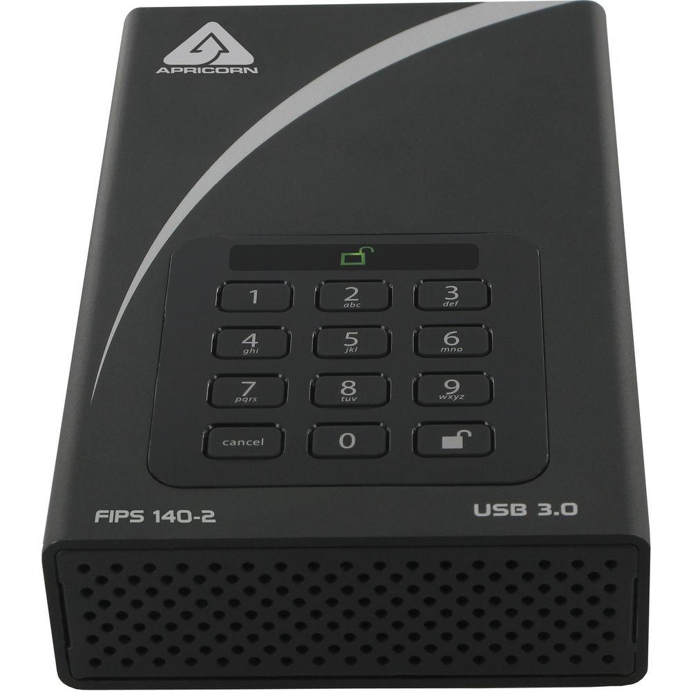 Apricorn 12TB Aegis Padlock DT FIPS 140-2 Level-2 Secure USB 3.0 Desktop Drive