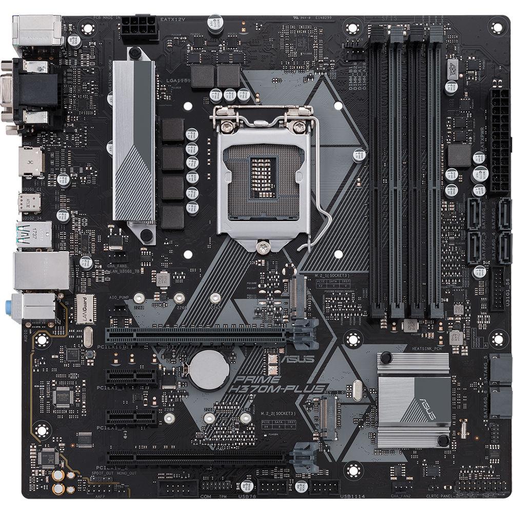 ASUS Prime H370M-Plus CSM LGA 1151 Micro-ATX Motherboard