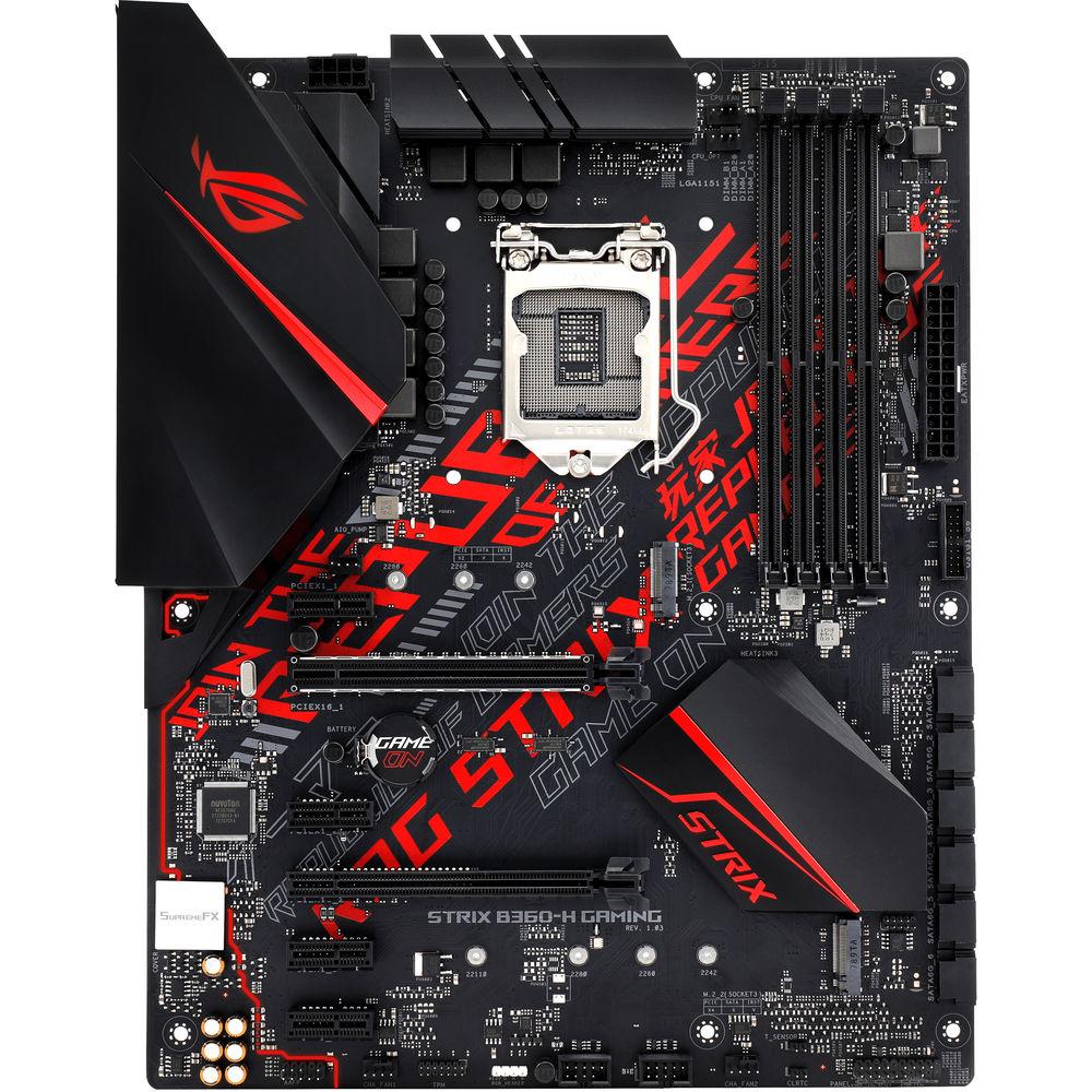 ASUS Republic of Gamers Strix B360-H Gaming LGA1151 ATX Motherboard