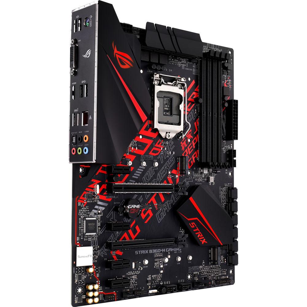 ASUS Republic of Gamers Strix B360-H Gaming LGA1151 ATX Motherboard