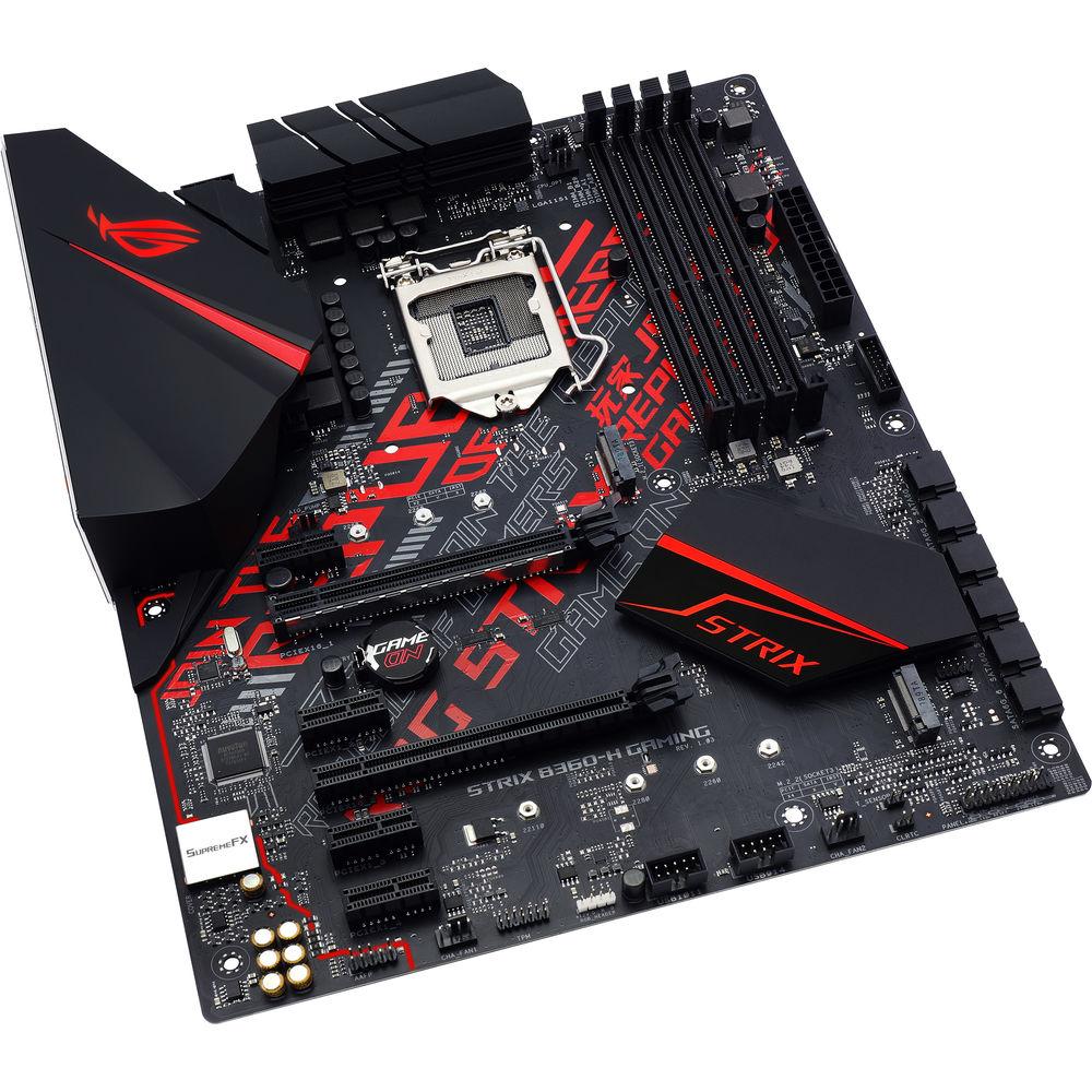 ASUS Republic of Gamers Strix B360-H Gaming LGA1151 ATX Motherboard