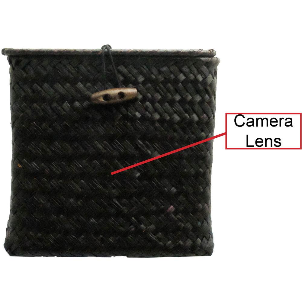Bush Baby Wicker Tissue Box with 1080p Covert Camera