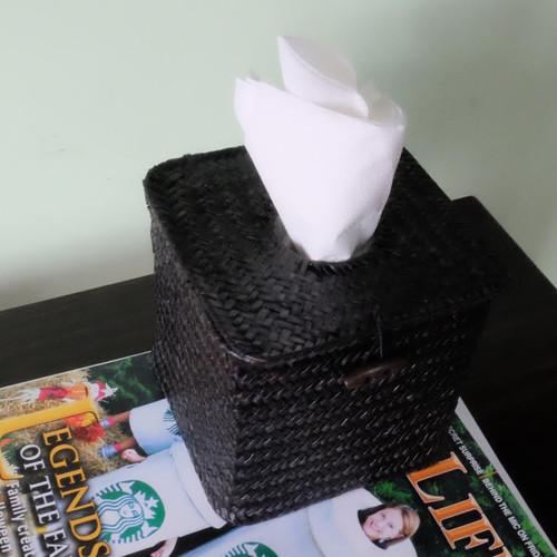 Bush Baby Wicker Tissue Box with 1080p Covert Camera