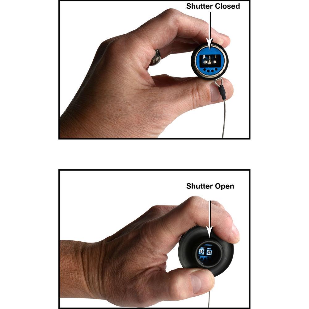 Camplex Shutter Restraint for Neutrik OpticalCON Cable End Connector Inspection & Cleaning