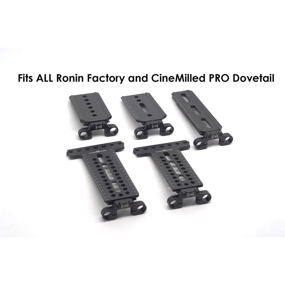 CineMilled 15mm Rod Support for Ronin and MōVI Dovetails