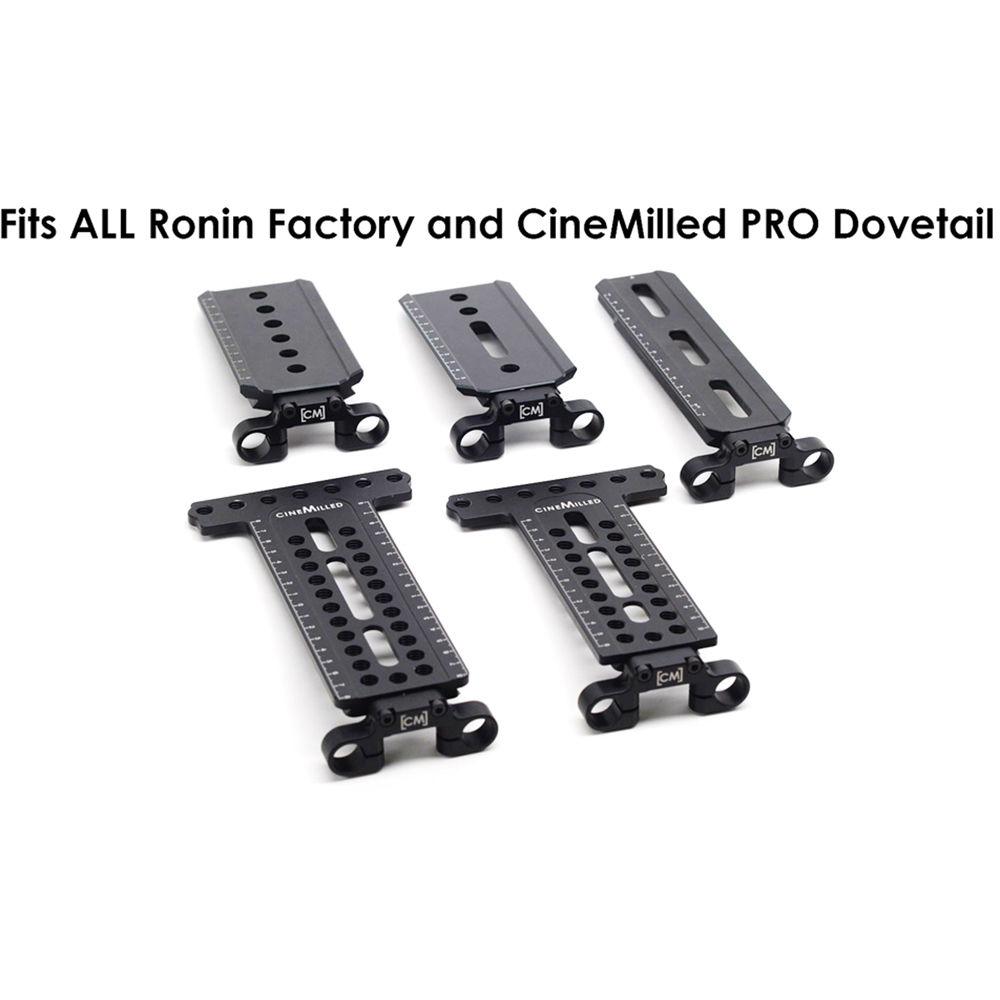 CineMilled 15mm Rod Support for Ronin and MōVI Dovetails