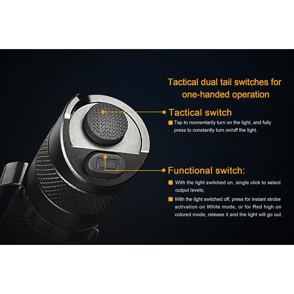 Fenix Flashlight TK25 Blue Red Light Flashlight