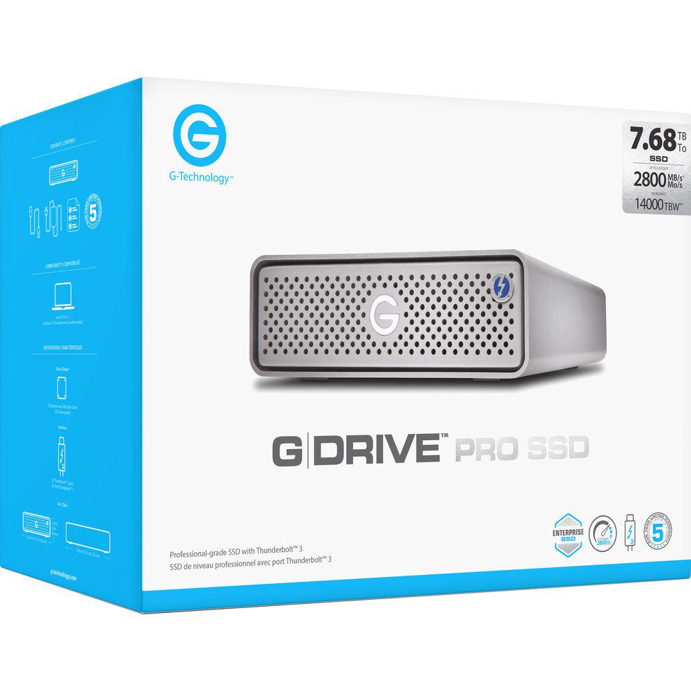 G-Technology 7.68TB G-DRIVE Pro Thunderbolt 3 External SSD