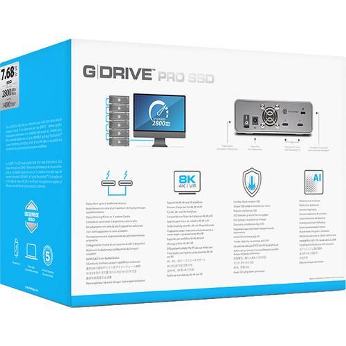 G-Technology 7.68TB G-DRIVE Pro Thunderbolt 3 External SSD