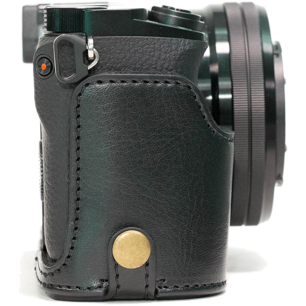 MegaGear Ever Ready Leather Half-Bottom Camera Case for Sony Alpha a6300 a6000