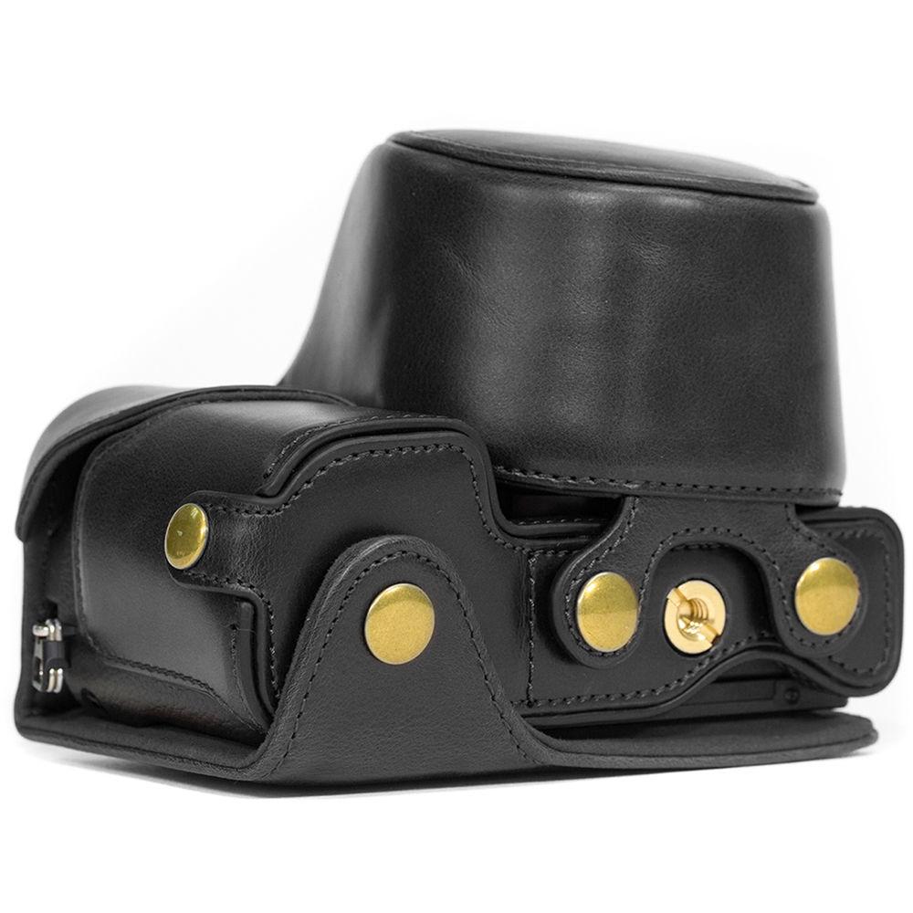 MegaGear MG987 Ever Ready Leather Case with Bottom Opening for Sony a5100 ILCE-5100