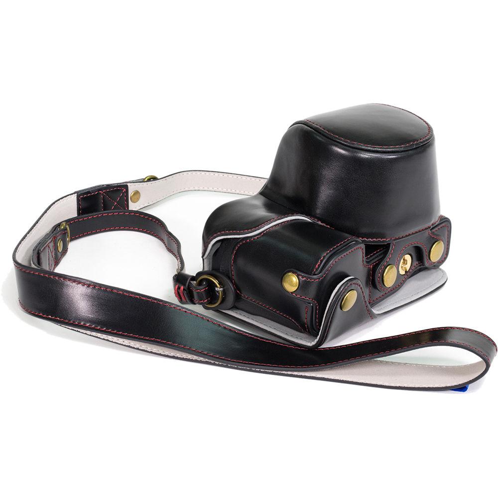 MegaGear MG987 Ever Ready Leather Case with Bottom Opening for Sony a5100 ILCE-5100