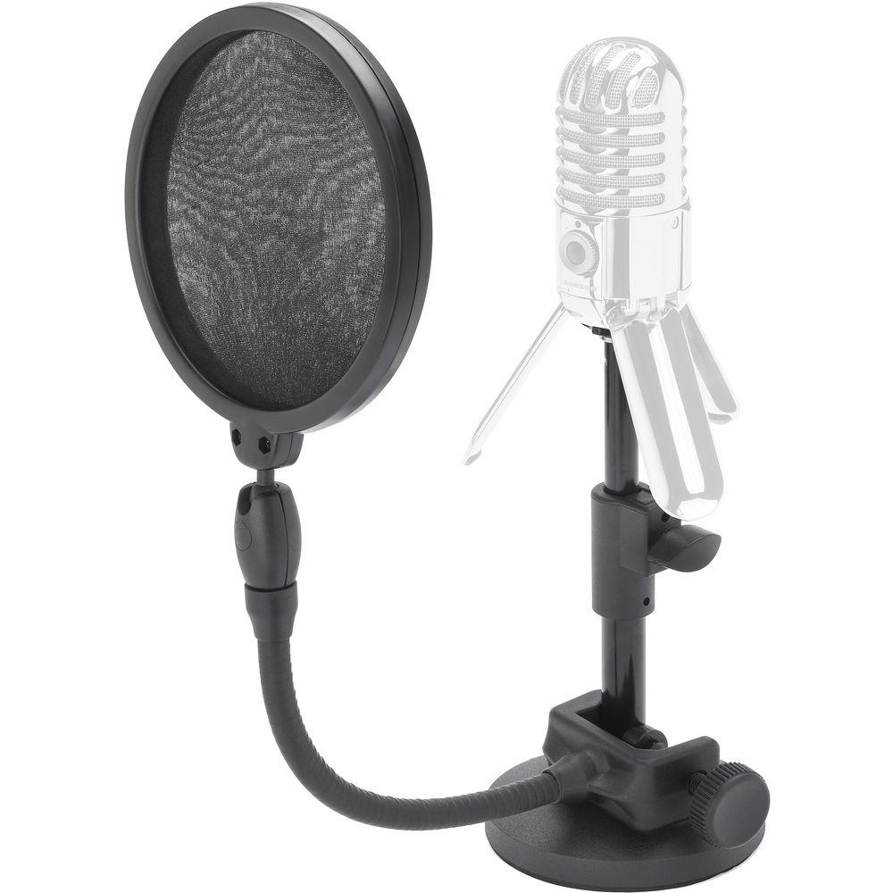 Samson MD2 PS05 Desktop Mic Stand & Pop Filter Bundle