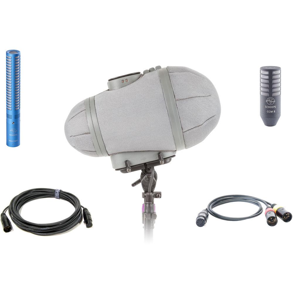 Schoeps MiniCMIT M S Set Mid-Side Condenser Microphone Setup with Windshield System
