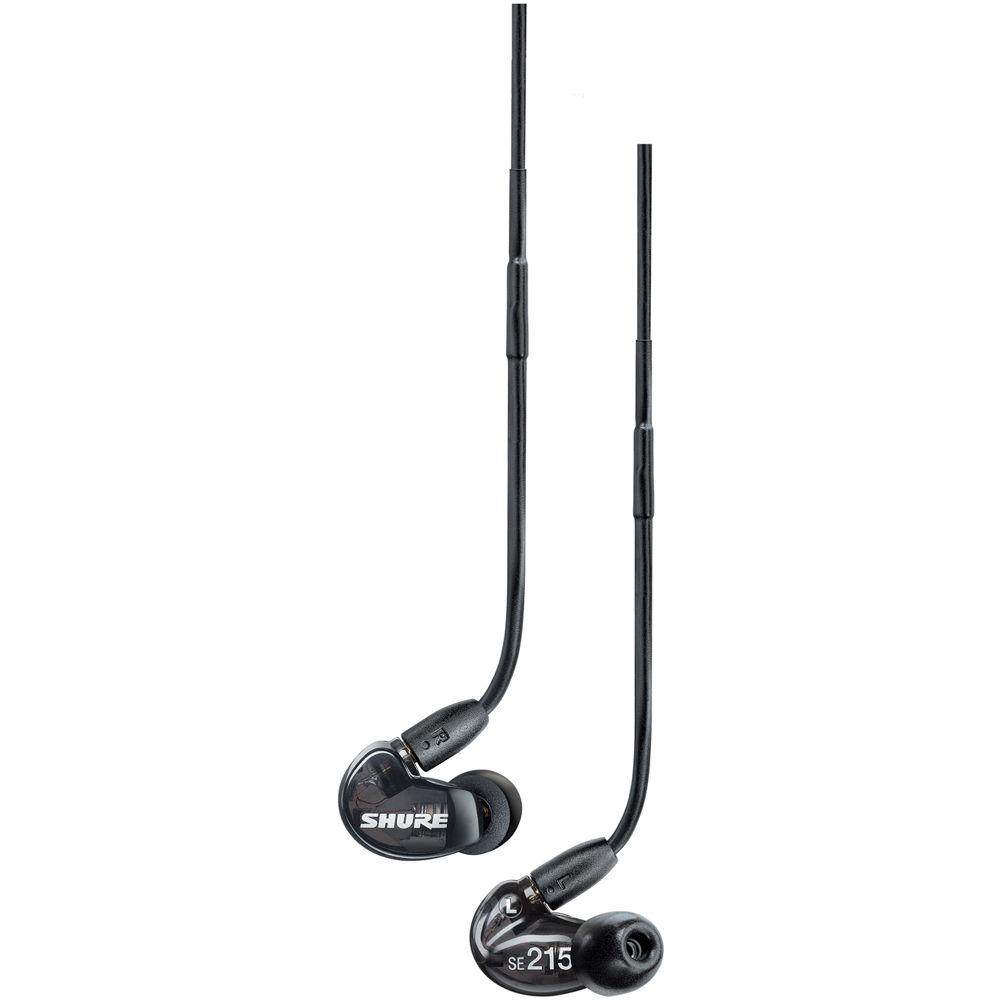Shure SE215 Sound-Isolating In-Ear Stereo Earphones with 3.5mm Remote and Mic Cable