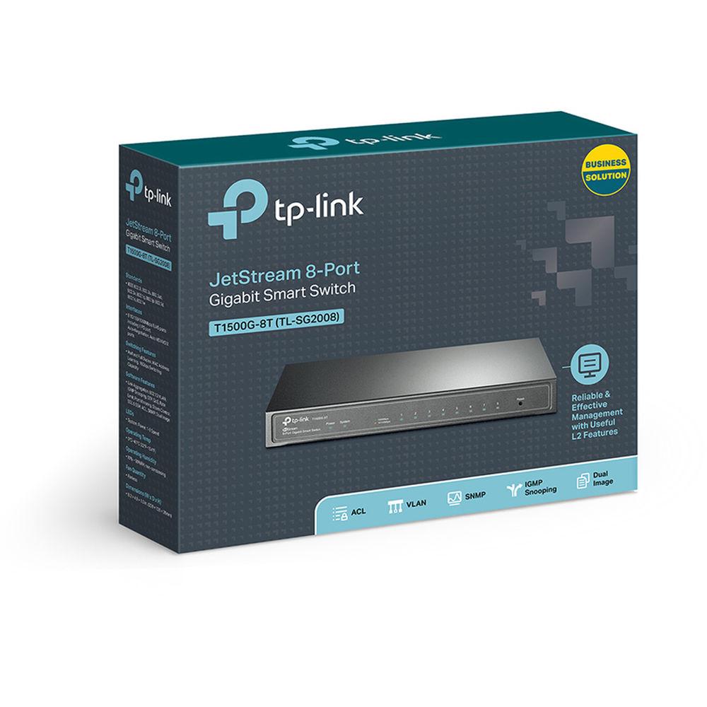 TP-Link T1500G-8T 8-Port Gigabit Managed Switch