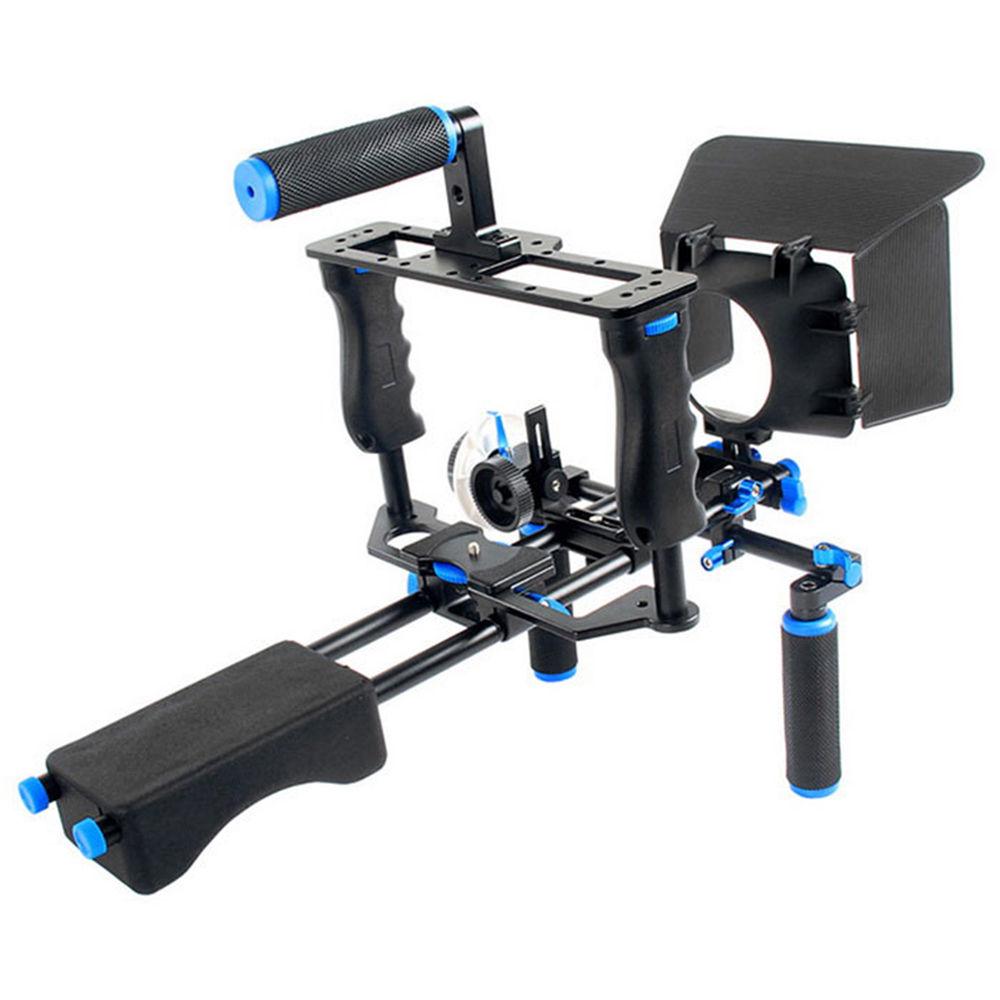 YELANGU D221 Shoulder Rig with Camera Cage and Follow Focus