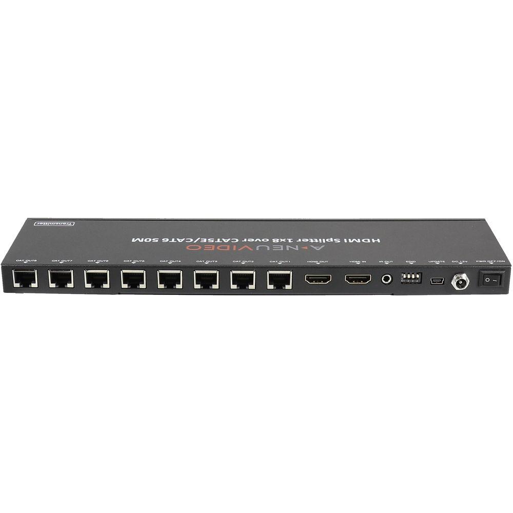 A-Neuvideo 1 x 8 HDMI Splitter and Extender over Cat5e 6 System