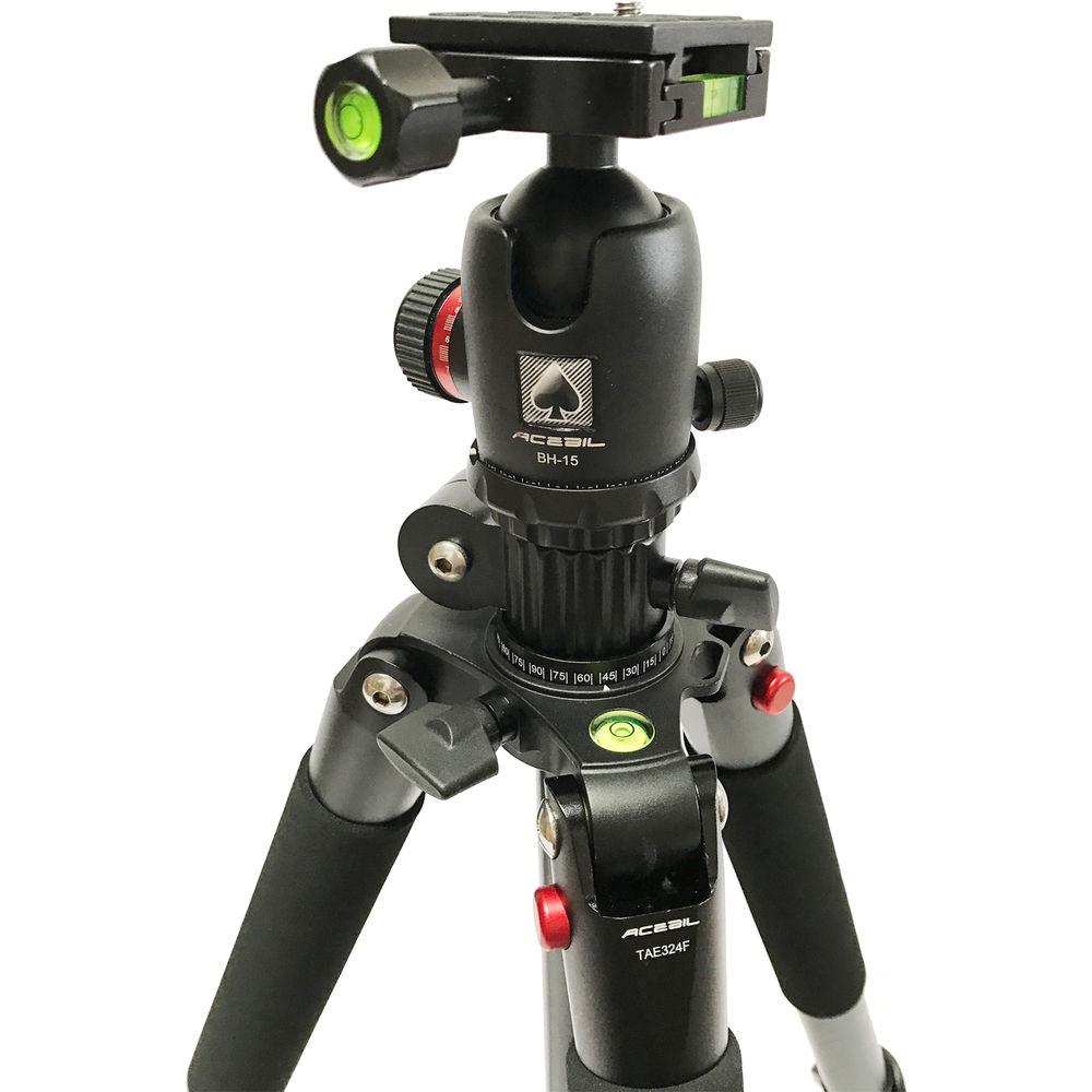 Acebil TAE-324F Aluminum Tripod with BH-15 Ball Head