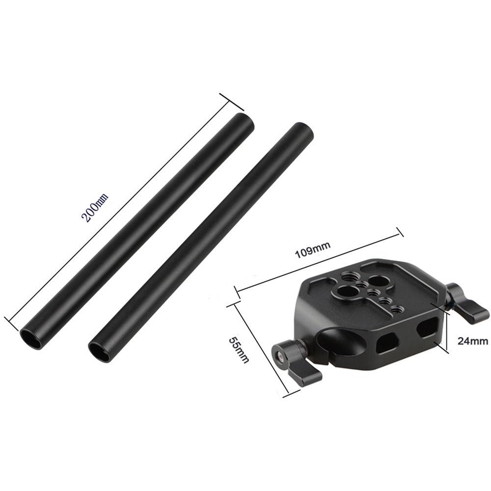 CAMVATE Baseplate Set with 15mm Double Rods