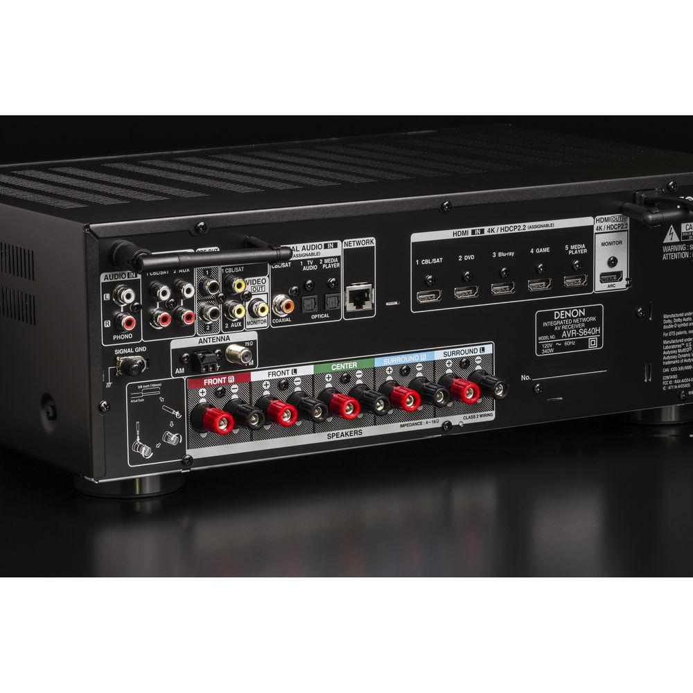 Denon AVR-S640H 5.2-Channel Network A V Receiver