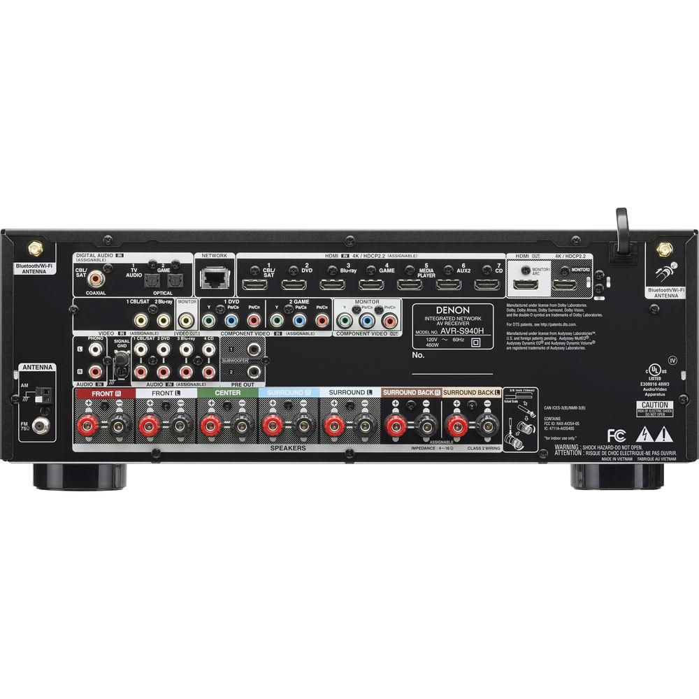 Denon AVR-S940H 7.2-Channel Network A V Receiver